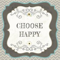 Carolee's Creations - AdornIt - Art Play Prints - 12 x 12 Paper - Choose Happy