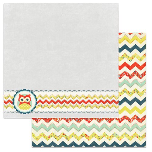 Carolee's Creations - Adornit - Nested Owl Mint Collection - 12 x 12 Double Sided Paper - Owl Mint Border
