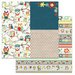 Carolee's Creations - Adornit - Nested Owl Mint Collection - 12 x 12 Double Sided Paper - Owl Pals Tickertape