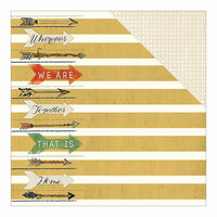 Carolee's Creations - Adornit - Family Path Collection - 12 x 12 Double Sided Paper - Together is Home