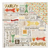 Carolee's Creations - Adornit - Family Path Collection - 12 x 12 Double Sided Paper - Word Play