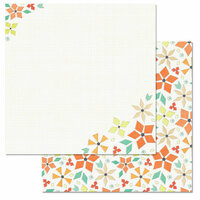Carolee's Creations - Adornit - Kaleidoscope Collection - 12 x 12 Double Sided Paper - Pinwheel Blooms