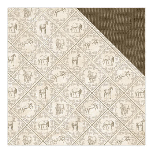 Carolee's Creations - Adornit - Yeehaw Collection - 12 x 12 Double Sided Paper - Buckaroo