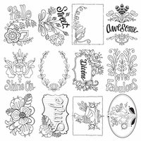 Carolee's Creations - AdornIt - Art Play Paintables - 12 x 12 Paper - Divine