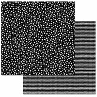 Carolee's Creations - Adornit - 12 x 12 Double Sided Paper - Black and White Dots