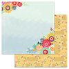 Carolee's Creations - AdornIt - Flamingo Fever Paper Collection - 12 x 12 Double Sided Paper - Floral Crush