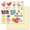 Carolee's Creations - AdornIt - Flamingo Fever Paper Collection - 12 x 12 Double Sided Die Cut Paper - Flamingo Fever