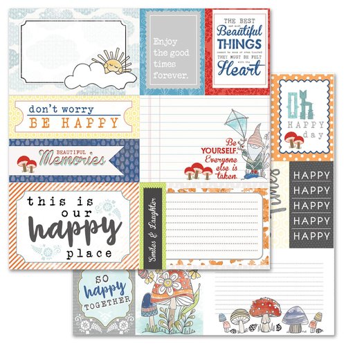 Carolee's Creations - AdornIt - Gnome Life Paper Collection - 12 x 12 Double Sided Paper - Happy Kite Cut Apart