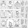 Carolee's Creations - AdornIt - Christmas - Art Play Paintables - 12 x 12 Paper - Seasons Greetings