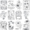 Carolee's Creations - AdornIt - Art Play Paintables - 12 x 12 Paper - Joy Flowers