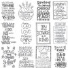 Carolee's Creations - AdornIt - Art Play Paintables - 12 x 12 Paper - Gratitude
