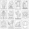 Carolee's Creations - AdornIt - Art Play Paintables - 12 x 12 Paper - Cactus Love