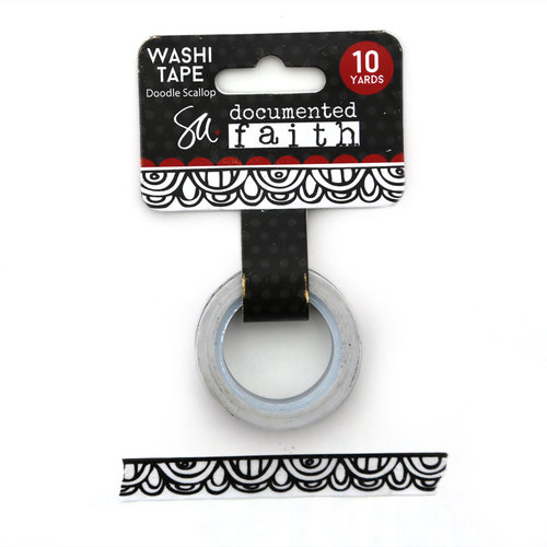 Carolee's Creations - Adornit - Documented Faith Collection - Washi Tape - Doodle Scallop