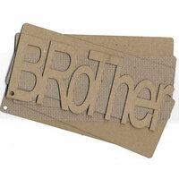 Carolee's Creations Adornit - Chipboard Album - Brother - with Plaid Textured Acrylic Skin, CLEARANCE