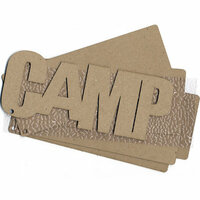 Carolee's Creations Adornit - Chipboard Album - Camp - with Rocky Textured Acrylic Skin, CLEARANCE