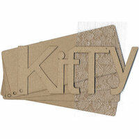 Carolee's Creations Adornit - Chipboard Album - Kitty - with Whisker Textured Acrylic Skin, CLEARANCE