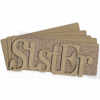 Carolee's Creations Adornit - Chipboard Album - Sister - with Tropical Textured Acrylic Skin, CLEARANCE