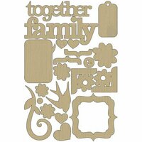 Carolee's Creations - Adornit - Forever Family Collection - Wood Shapes - Family