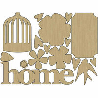 Carolee's Creations - Adornit - Home Tweet Home Collection - Wood Shapes - Tweet