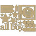 Carolee's Creations - Adornit - Rough and Tough Collection - Wood Shapes - All Boy