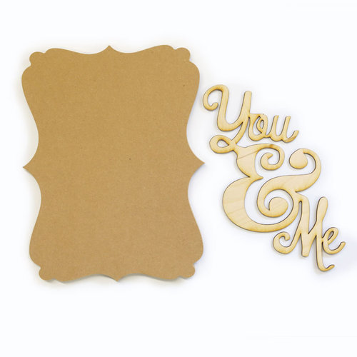 Carolee's Creations - Adornit - Bare Wood Sets - Word Plaque - You and Me