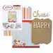 Carolee's Creations - Adornit - Art Play Kit - Wood Word Plaque - Choose Happy