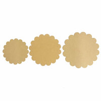 Carolee's Creations - Adornit - Bare Wood Surface - Round Scallop Pack