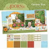 Carolee's Creations - Adornit - Garden Fun Collection - 12 x 12 Paper Pack
