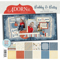 Carolee's Creations - Adornit - Bobby and Betty Collection - 12 x 12 Paper Pack