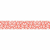 Carolee's Creations - Adornit - Nested Owls Coral Collection - Ribbon - Damask - Coral