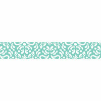 Carolee's Creations - Adornit - Nested Owls Coral Collection - Ribbon - Damask - Aqua