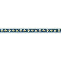 Carolee's Creations - Adornit - Wild Flower Collection - Ribbon - Daisy Row - Navy