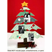 Carolee's Creations - Adornit - Holly Jolly Collection - Christmas Tree Wood Kit