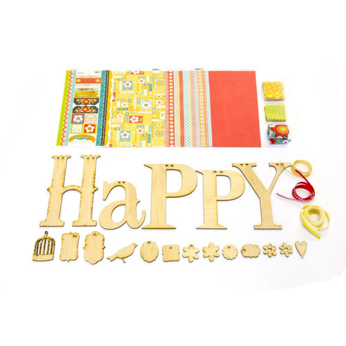 Carolee's Creations - Adornit - Happy Wood Swag Craft Kit