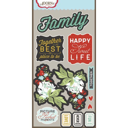 Carolee's Creations - Adornit - Forever Family Collection - Die Cut Cardstock Shapes - Family Reflection
