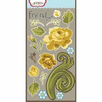 Carolee's Creations - Adornit - Bumble Collection - Die Cut Cardstock Shapes - Coming Up Roses
