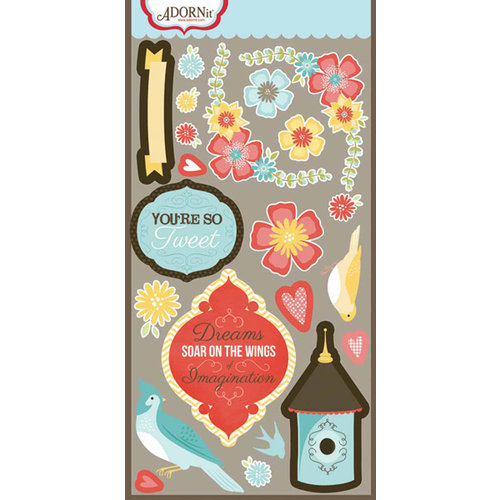 Carolee's Creations - Adornit - Home Tweet Home Collection - Die Cut Cardstock Shapes - Tweetie