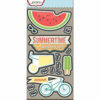 Carolee's Creations - Adornit - Summertime Memories Collection - Die Cut Cardstock Shapes