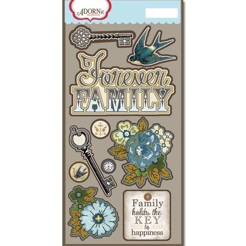 Carolee's Creations - Adornit - Wisteria Collection - Die Cut Cardstock Shapes