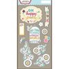 Carolee's Creations - Adornit - Rhapsody Bop Collection - Die Cut Cardstock Shapes - Happy Day