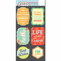 Carolee's Creations - Adornit - Kaleidoscope Collection - Die Cut Cardstock Shapes - Hello Life