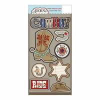 Carolee's Creations - Adornit - Yeehaw Collection - Die Cut Cardstock Shapes - Cowboy