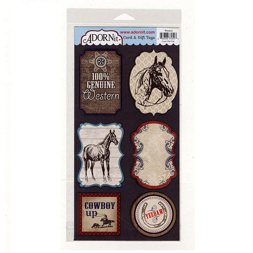 Carolee's Creations - Adornit - Yeehaw Collection - Die Cut Cardstock Shapes - Western