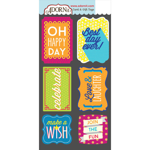 Carolee's Creations - Adornit - Celebrate Collection - Die Cut Cardstock Shapes - Party