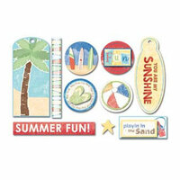 Carolee's Creations Adornit - Summer Collection - Foam Stickers - Summer Goodies, CLEARANCE