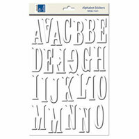 Carolee's Creations - Adornit - Foam Dimensional Stickers - Alphabet - White, CLEARANCE