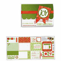 Carolee's Creations - Adornit - Holly Jolly Collection - Folding Cardstock Mini Album - Christmas Time Again, CLEARANCE