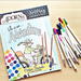 Carolee's Creations - AdornIt - Art Play Coloring Book - Critter Friends