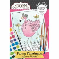 Carolee's Creations - AdornIt - Art Play Coloring Book - Mini - Fancy Flamingo