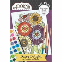 Carolee's Creations - AdornIt - Art Play Coloring Book - Mini - Daisy Delight